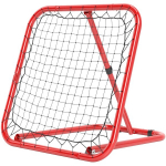 HOMCOM Rebounder jalgpallile, kokkupandav jalgpalli rebounder 63 x 63 cm Reguleeritav jalgpalli v&auml;ravap&uuml;&uuml;dja pesapallile korvpallile, metallist, punane, Rot