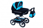 Vanker Fanari Baby Fashion 2in1, black + adapter Maxi Cosi / Cybex / Avionaut / Kiddy / Safety