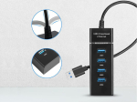 USB-jaotur Perfee, 3.0, 4 porti, 1tk