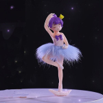 1tk, Mini Ballet Tantsijanna Kook Kaunistused Figuriin Muinasjutu Aia Tarvikud., BM185-&Scaron;viesiai violetinė