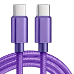 60W Type-C Kiirkaabel USB-C MacBooki jaoks, Violetinė