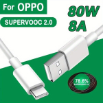 1tk OPPO 80W SUPERVOOC 2.0 Kiire USB-C Kaabel 8A Reno8/9/10 Pro+ K10 Find X5/X6 Pro jaoks, 150 cm / 4,9 pėdos / 59,1 colio