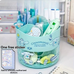 Sanrio Armas Laua Korraldaja - P&ouml;&ouml;rlev Pliiatsitops My Melody & Cinnamoroll Kujundusega, Mitmeosaline Kirjatarvete Hoiukarp Kontoritarvetele, Žalias cinamono &scaron;uo