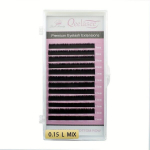 Qeelasee L-kujulised Kunstnaaritsa Ripsmepikendused, 8-15mm, Mahulised Individuaalsed Ripsmed., L