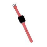 Moodne Silikoonist Kellarihm Liblikklambriga, Reguleeritav Ja Veekindel, &Uuml;hildub Apple Watchiga., Koralų raudona