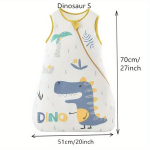 Loomamustriga Puuvillast Beebi Magamiskott T&otilde;mblukuga, 1.5 TOG Kandelina Vankritele, Sobib 0-3 Aastastele, Dinozaurai