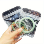 50tk L&auml;bipaistev PP Plastist Lukuga Kotid August, Ise-Suletav S&auml;ilituskotid Ehetele ja Igap&auml;evaseks Kasutamiseks, 7*11cm