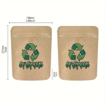 100tk 1g-3.5g &Ouml;ko Kraft Paber T&otilde;mblukuga Kotid Suupisteks., GoGreen 10*12cm