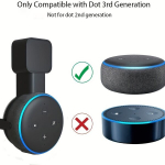 Seinakinnitus Must, Kinnitus Echo Dot 3 Alexa Koduabiline.