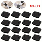 10/30tk Voodi Latt Plastikust Katted, Kinnitused Kesk, 55mm, Must., Centriniai dangteliai 10 vnt