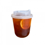 360ml 400ml Kaubanduslik Kodune U-kujuline Rasvakupp L&auml;bipaistev &Uuml;hekordselt Kasutatav Jook Plastikust Kaas, 400 ml puodelis + permatomas spalvotas dangtelis 50 pak