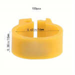 100tk Kana Jalav&otilde;ru Numbrid V&auml;rvilised Lindude Tupe 16/20mm, Geltona