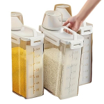 Suur Kergesti Suletav Toidu S&auml;ilituskonteiner Kaanega - Jahu, Suhkru, Riisi ja Lemmikloomatoidu Jaoks