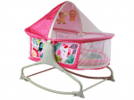 Multifunktsionaalne lamamistool/kiik Rocker 2in1 Lean Toys, pink, 85x70x50 cm