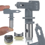 V&auml;rvipihustiotsik Rosfix Hi-Flow 235 &ndash; T&auml;pne pihustus 10 cm, Sobib &scaron;pahvli ja kaitsekatte jaoks