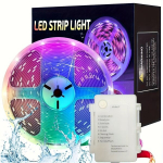 Akuutoitel Ribavalgus RGB Kaugjuhtimispuldiga, 10FT LED Ribavalgust 8 Režiimiga.