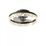 LED Kolme V&auml;rvi Muudetav LED Laeventilaator Lamp, Auksinė kava