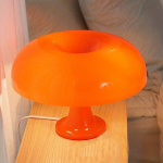 1tk Modernne Minimalistlik LED Oranž ja Valge Seene Lamp Magamistoa &Ouml;&ouml;lamp