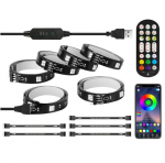 LED RGB teleri taustvalgus Houhui F5N, 6 x 0,5 m