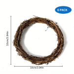 Rotangi linnupesad, 6 tk.,, 6 vnt 10 cm / 3,93 colio