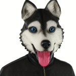 Lateks Looma Mask, Armas Husky Peakatte, Pidu Kost&uuml;&uuml;mid Rekvisiidid Meeste Aksessuaarid