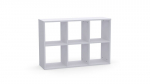 Modulaarne avatud riiul 2x3 VALGE