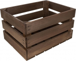 VENGE pruun puidust kast 40 x 30 x 23 cm Vintage stiilis puidust kast, Shabby Creative Deco