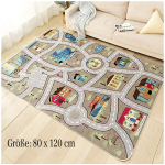 Turismimadratsid ja -matid, PROFIYER laste m&auml;nguvaip, t&auml;nava- ja autodisain, 80x120 cm