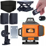 Laserlood Rosfix ROT16L-E &ndash; 16 joont, Isekalibreeruv, IP54, 25 m t&ouml;&ouml;ulatus, Komplekt