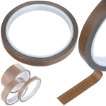 Isolatsioonilint Rosfix 0,18mm &ndash; Kuumakindel kuni 300&deg;C, Klaaskiud, Laius 10mm, Pikkus 10m