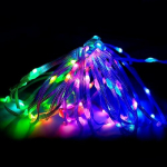 LED J&otilde;ulutuled kaugjuhtimispuldi ja NUTI juhtimisega, 10m, mitmev&auml;rviline, USB 5V, IP44, 100LED
