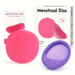 1tk Taaskasutatav 100% Pehme Silikoonist Menstruaalketas, Mitte-toksiline, Violetinė