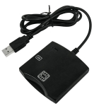 CP ID1 2in1 USB 2.0 ID kaardilugeja SIM-kaardi pesaga 80 cm kaabel (6,5x6 cm) must