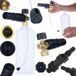 Vahtkahur Rosfix S0401 &ndash; Reguleeritav pihustusnurk, D&uuml;&uuml;s 1,23 mm, Maht 1000 ml, Komplekt Black&Decker adapteriga