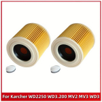 1/2tk HEPA filtrid Karcher WD2250 WD3.200 MV2 MV3 Tolmuimeja Osad &Otilde;hu Tolmufiltrid, 2vnt