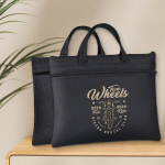 Retro Prinditud Paks Kandel Dokumentide Kott, Koosoleku &Auml;rikott.