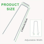 50tk/20tk/10tk, 10cm/15cm/20cm &Phi;2.5mm Tsingitud Terasest Aia Karnisid Kinnitusvaiad Maakatte Kangale Telkidele, 50 vnt
