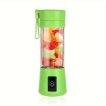 380ml 4 v&auml;rvi USB laetav kaasaskantav blender smuutideks ja kokteilideks, Roheline