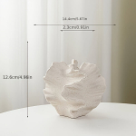 Elegantne minimalistlik keraamiline lillevaas kodule, &bdquo;Fantasy Swirl Frosted&ldquo; (mažas)