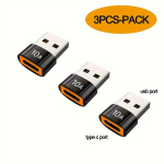 3tk USB C OTG Adapterid USB 3.0 T&uuml;&uuml;p C &Uuml;hendus, C Iki A 3vnt