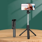 Selfie pulk (Selfie stick) Juhtmevaba Selfie-kepp, T&auml;isautomaatne Multifunktsionaalne Statiiv., Juoda