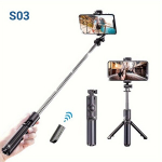 Selfie pulk (Selfie stick) S03 Traadita Selfie Kinni, 68cm Pikendatav Nutitelefoni Selfie Jalg.