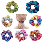 7tk juuksed scrunchies kummipaelad frills seatud a