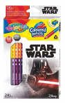 V&auml;rvilised pliiatsid koos teritajaga Colorino Disney Star Wars, kolmnurksed, 12 tk. /24 v&auml;rvi