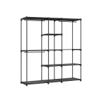 Riidekapp Songmics, 43x182x182 cm, must