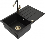 Graniidist k&ouml;&ouml;givalamu Mexen Bruno koos segisti ja sifooniga, Black+Black/Gold