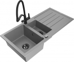 Graniidist k&ouml;&ouml;givalamu Mexen Andres koos segisti ja sifooniga, Grey+Black