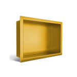 WALL-BOX ONE Gold roostevabast terasest s&uuml;vistatav riiul 30x20x10 cm