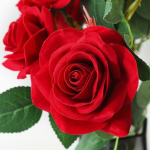 Kunstlilled Punased kunstroosid: 12 tk pika varrega dekoratiivsed lilled pulmadeks ja kodukaunistuseks