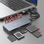 M&auml;lukaart 8 in 2 CFexpress t&uuml;&uuml;p B//XD/MS/SD/TF kaardilugeja adapter 10Gbps mitme m&auml;lukaardi lugeja XP jaoks